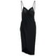 thumbnail image 5 of Qarigey Vestido de mujer Playa Cubrir Traje Color sólido Maxi Vestido largo Vestidos Negro XXL, 5 of 6