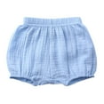 thumbnail image 2 of XDZJLR Shorts for Girls Newborn Baby Boys Unisex Solid Color Comfory Soft Clothes, 2 of 4
