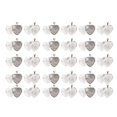 thumbnail image 4 of Domqga 60pcs Pendant Trays Heart Shaped Pendant Setting Cabochon Base Setting With Glass Cabochon,Cabochon Base Setting,Bezel Pendant Trays, 4 of 8