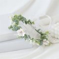 thumbnail image 3 of EeaseCA Bride Wreath Flocking Bride Headband Floral Bride Crown Decorative Bride Headdress, 3 of 7