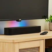 onn 20 Inch Bluetooth 2.1 Channel Soundbar with Multi-Color LED Lighting, Black