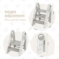 thumbnail image 3 of DUKE BABY Kids 3-Step Learning Stool Foldable Standing Tower for Toddlers White, 3 of 7