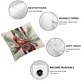 thumbnail image 4 of Nawypu  Throw Pillow Covers  Set of 2, Christmas Red Plaid Cardinal Bird Pine Cones Pine Needles  Throw Pillowcase for Bed Couch Living Room Farmhouse Decor for Sofa, 4 of 6