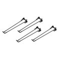 thumbnail image 1 of Unique Bargains Folding Table Legs, 4 Pack 35cm(13.8') Metal Foldable Coffee Table Legs, Black, 1 of 6