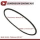 thumbnail image 4 of Correa de transmisión Unique Bargains para Yamaha BWS 100 Zuma 100 Aerox 100 V-Belt, 4 of 7