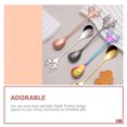 thumbnail image 2 of Shisuyan Sundae Spoons Dessert Spoons Assorted Color Stainless Steel 4pcs Christmas Design, 2 of 8