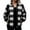 White, variant on cocolona Womens Flannel Jackets Fall Winter Fuzzy Fleece Jacket Coats Long Sleeve Zipper Thicken Warm Plaid Jacket with Pocket
