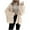 Beige, variant on Women's Cardigans Long Sleeve Chunky Knit Solid Color Loose Coats Casual Open Front Casual Lantern Sweaters (Gray S)
