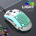 thumbnail image 4 of ZIYOU LANG M5 RGB Lightweight Wired Gaming Mouse with 12000 DPI 6 Programmed Buttons,65G Honeycomb Shell,Pixart 3325(Green), 4 of 9