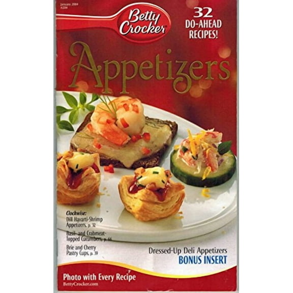 Betty Crocker - Appetizers #204 - January 2004 (204) (Cookbook Paperback)
