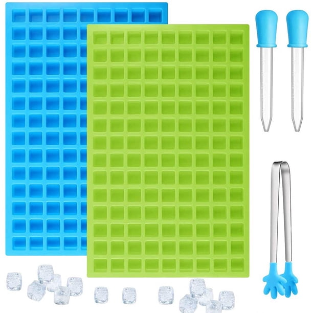 2 moldes cuadrados de silicona para dulces duros, gomitas, caramelos, 126 cavidades, moldes cuadrados de silicona para dulces