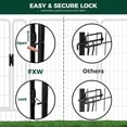 thumbnail image 4 of FXW Rollick Unleashed Dog Playpen for Indoor, Yard, RV Camping, 45 inch 8 Panels for Large Dogs, Black│Patented, 4 of 5