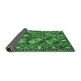 thumbnail image 2 of Ahgly Company Indoor Round Oriental Emerald Green Industrial Area Rugs, 6' Round, 2 of 4