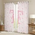 thumbnail image 2 of Erosebridal Initial A-Z Curtains for Living Room, Initial Letter R 30%-50% Blackout Curtains Set of 2 (38x45), Girly Fairly Decor, 2 of 5
