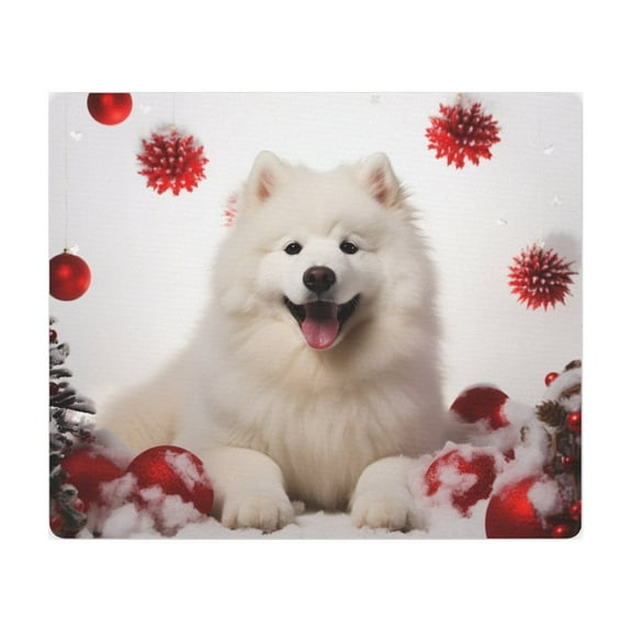 DistinctInk Mouse Pad - 1/4" Foam Rubber - Samoyed