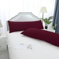 thumbnail image 2 of Unique Bargains Microfiber Solid Long Body Pillowcases, 2-Pack Wine 20" x 54", 2 of 8