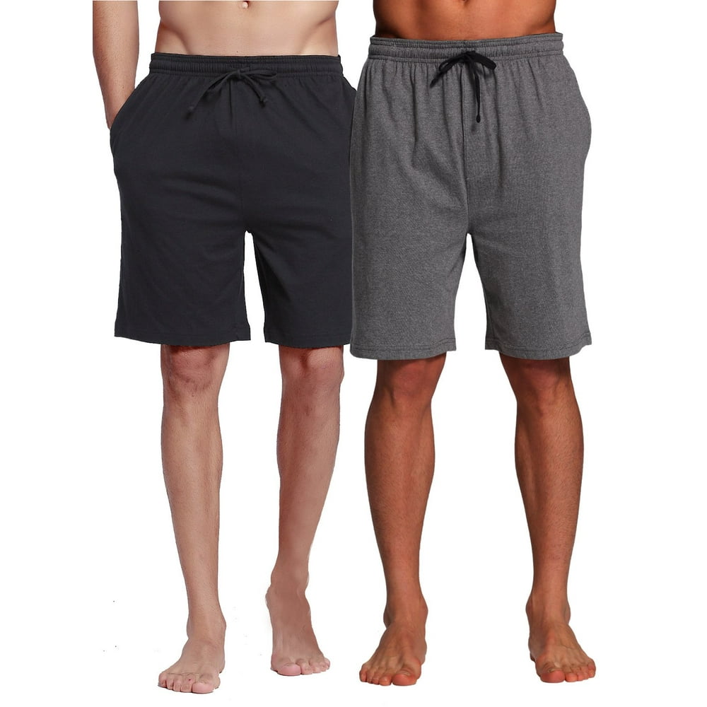 Cyz Collection Cyz Mens Sleep Shorts 100 Cotton Knit Sleep Shorts And Lounge Wear Black 0472