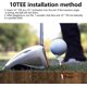 thumbnail image 2 of 10pcs Golf Tees For Golf Lovers Beginners, Plastic Golf Tees, 10 Degree Oblique Insertion Golf Tees Reduce Friction Increase Distance, 2 of 5