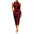 thumbnail image 2 of Asgosdo Women Summer Dresses Sleeveless Bodycon Slim Fit Formal Casual Wedding Pageant Party Midi Dress, 2 of 5