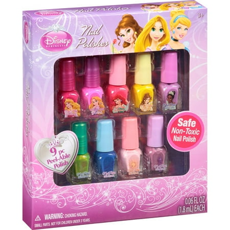 Disney Princess Nail Polishes, 9 count