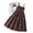 outfits 200#Brown, variant on ZXLBBD Girls' Elegant Summer Polka Dot High Waist Sleeveless Dress with Long Sleeve Cardigan Fashion Party Wedding Clothing Sets,Brown,Size 10 Y-11 Y