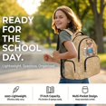 thumbnail image 4 of Yuyamidu Math Capybara Backpack Set for Kids Girls Boys Ages 6-12 4 Piece Elementary School Bookbag with Lunch Bag Pencil Case Water Bottle Bag Travel Daypack, 4 of 7