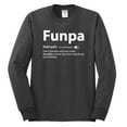 thumbnail image 2 of Wild Bobby,Funpa Like A Regular Grandpa Only Way Cooler, Father's Day, Men Long Sleeve Shirt, Charcoal, Medium, 2 of 3