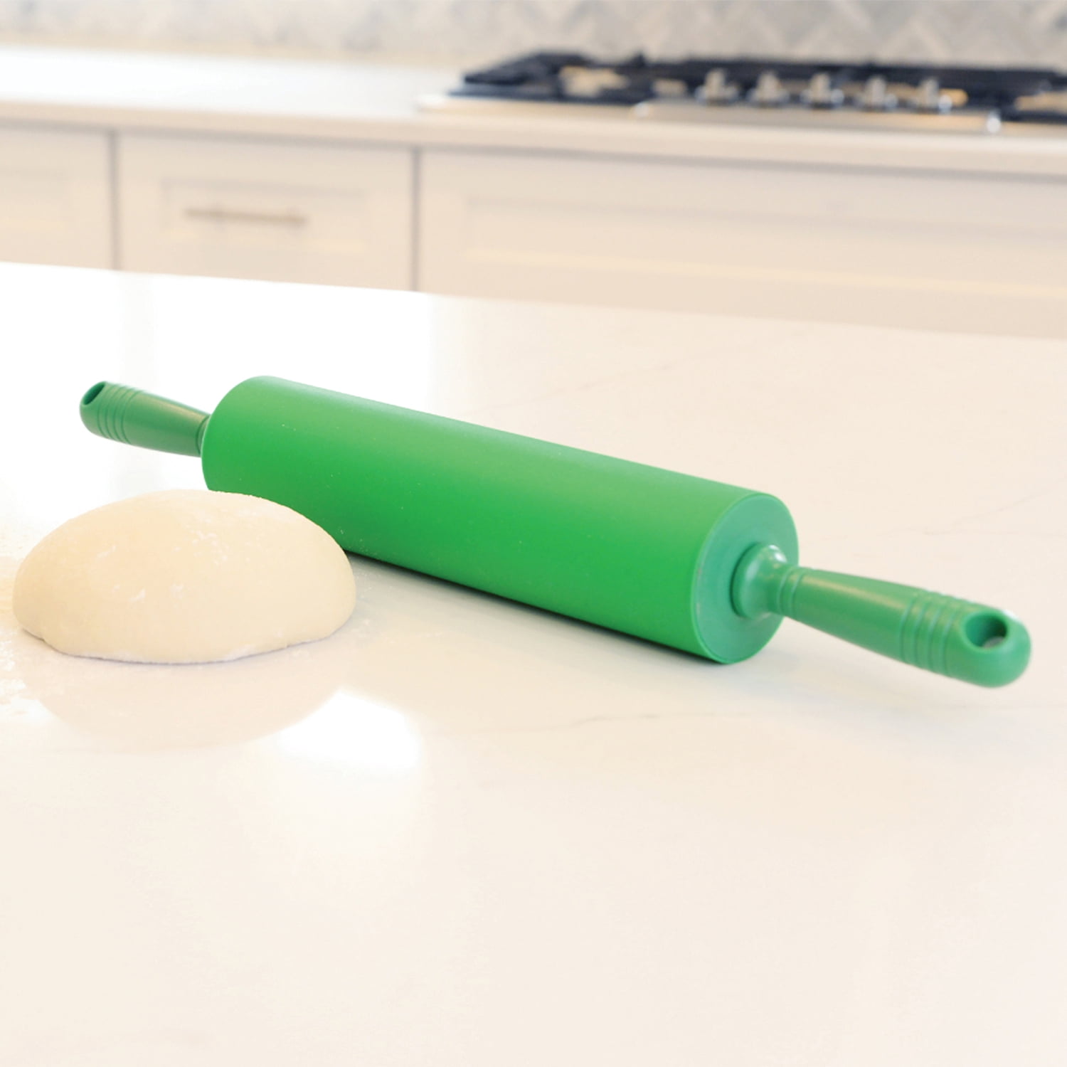 Better Houseware Silicone Rolling Pin, Green