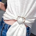 thumbnail image 7 of T-shirt Ring Clip Shirt Clips,Scarf Ring Clip,Clothing Silk Scarf Buckle, Round T-Shirt Clips, Metal Ties Buckle for women, Clothes Corner Knotted Button, 4 Pcs - Silver, 7 of 7