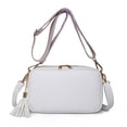 thumbnail image 2 of Fashion Satchels Bag Solid Color Sling Shoulder Purse Square for Shopping Travel, 2 of 6