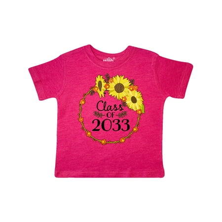 

Inktastic Class of 2033 Sunflower Wreath Gift Toddler Boy or Toddler Girl T-Shirt