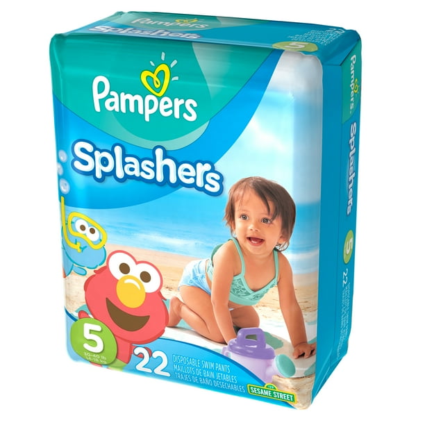 Pampers Splashers Swim Diapers Size 5 22 count Walmart