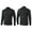 Black, variant on Ziynglg Men's Shirts Sports Solid Color Stretchy Half Zipper Slim Running Training Long Sleeve Tops for Men