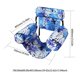 thumbnail image 3 of Flotación Piscina Inflable La Silla Tumbona Flotante para Diversión Del Verano () Azul, 3 of 9