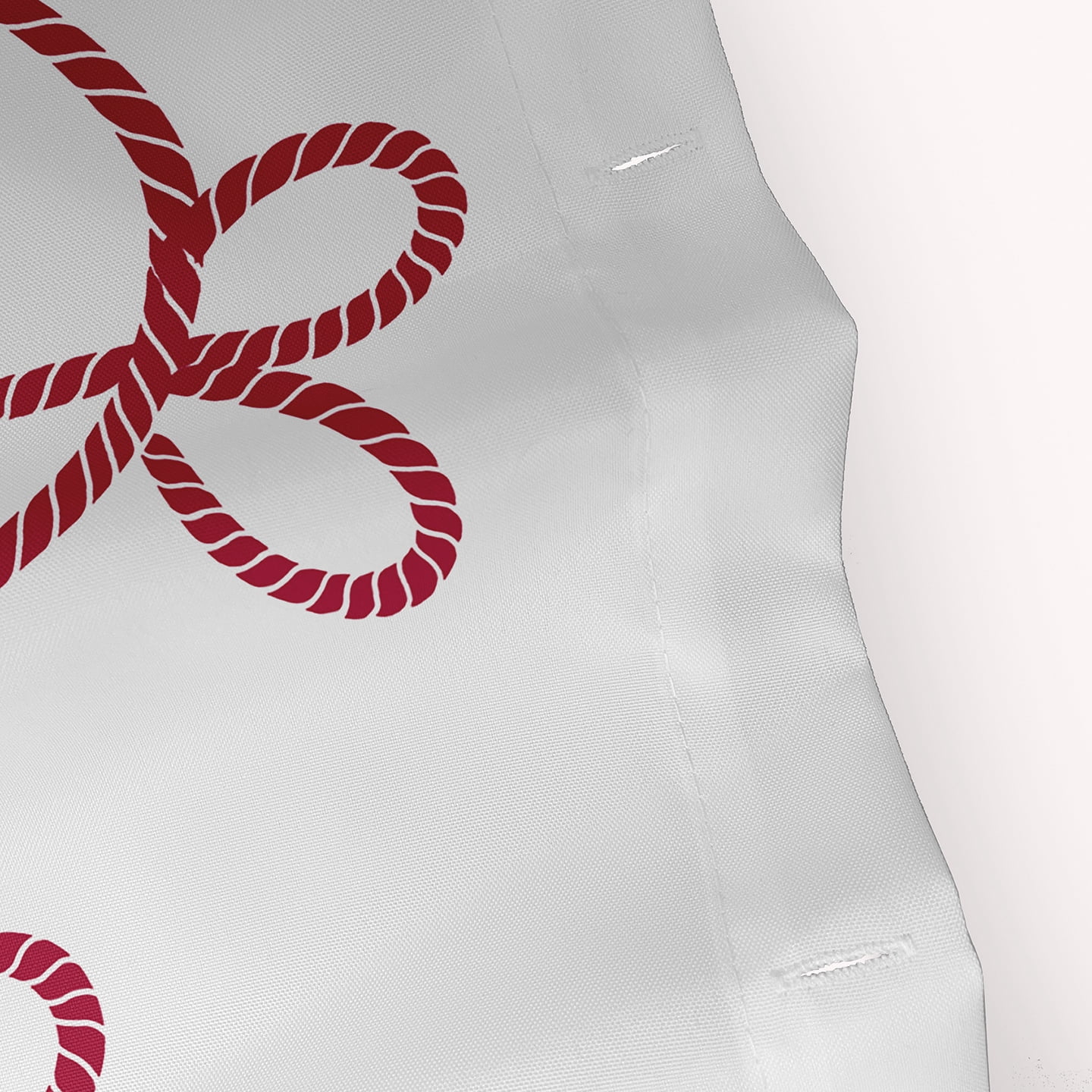 Simply Daisy 70" W x 73" L Sea Ornaments Polyester Shower Curtain, Christmas Pink [1 Ct]