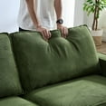 thumbnail image 2 of Aukfa 87" Comfy Sofa for Living Room,Deep Seat Loveseat Couch with Cupholder, Corduroy, Green, 2 of 10