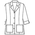 thumbnail image 4 of Panda Uniform womens lab coat and lab coats women | white lab coats, 4 of 6