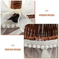 thumbnail image 6 of UPOUART Rustic Style Woven Shape Storage Basket Multi Plastic Iron for Home Decor 1Pack, 6 of 6