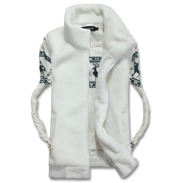 Chaleco de felpa juvenil para hombre, chaqueta holgada de talla grande con capucha, sin mangas y hombros descubiertos, de piel sintética, para parejas, invierno