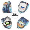 thumbnail image 5 of Dolphins Coral Travel Laptop Backpack Casual Daypack Lightweight Bookbag Compartment for Business, 5 of 7