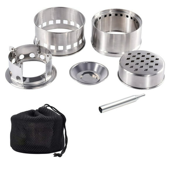 Camping Wood Stove Portable Foldable Stainless Steel Burning Stove For Outdoor