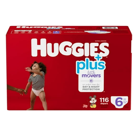 Huggies Little Movers Plus, Size 6, Pack of 116