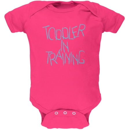 

Toddler In Training Funny Soft Baby One Piece Hot Pink 0-3 M