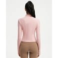 thumbnail image 2 of Women Golden Full Zip Up Workout Cropped Jackets Lightweight Athletic Yoga Tops, 2 of 11