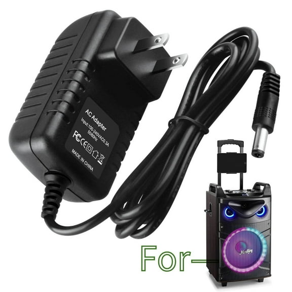 K-MAINS 15V AC Adapter Power Supply Comaptible With Moukey MTs12-1 MTs210-1 Karaoke PA Speaker