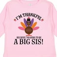 thumbnail image 4 of Inktastic Thanksgiving Big Sis Announcement Turkey Girls Long Sleeve Toddler T-Shirt, 4 of 5