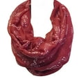 thumbnail image 3 of Wrapables? Lightweight Musical Notes Infinity Scarf, Red, 3 of 6