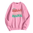 thumbnail image 5 of TINZ Chandail en Molleton pour Femmes Chandails en Molleton Surdimensionnés Col Rond Manches Longues Chandail à Capuche Fermeture Éclair Vestes Chandails en Molleton de Noël pour Femmes Pulls Manches Mignonnes, 5 of 5