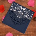 thumbnail image 2 of TEHAUX 10 Ensembles Kit d'Invitations de Mariage Carré Papier Coloré Design Romantique pour Familles, 2 of 8
