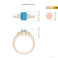 thumbnail image 5 of ANGARA IGI Certified Lab Grown 1.17 Ct Blue & White Diamond Ring for Women in 14K Rose Gold (Size-7x5mm| Clarity-VS) | April Birthstone, Anniversary, Jewelry Gift for Women | Blue Diamond Ring, 5 of 7